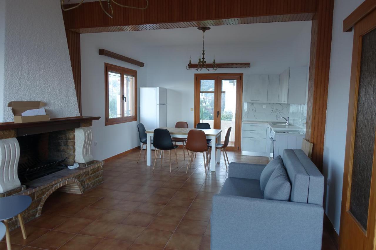 Villa In Kalloni Direkt Am Meer, Tolle Aussicht Luaran gambar