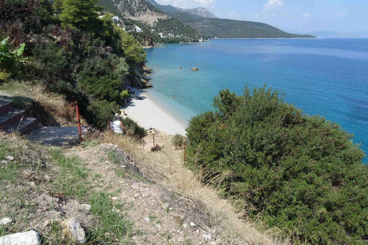 Villa In Kalloni Direkt Am Meer, Tolle Aussicht Luaran gambar